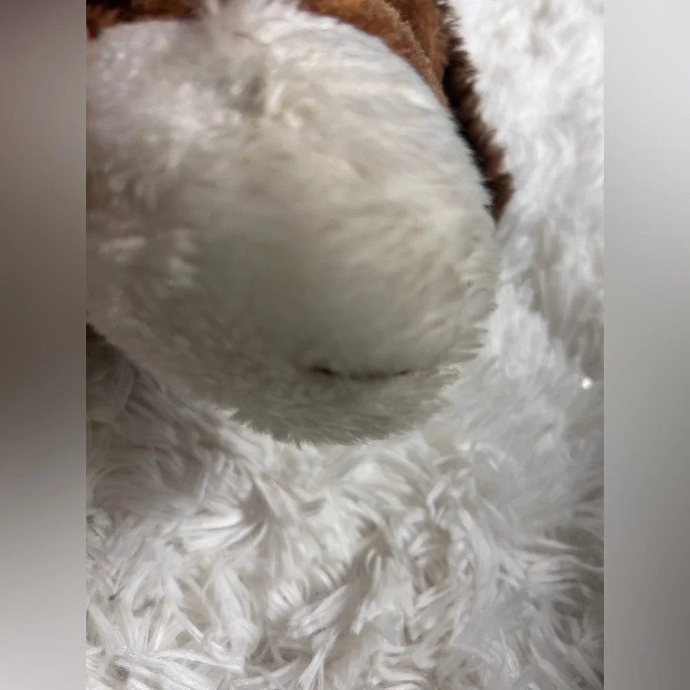 Russ Brown and Cream Plush Baxter Puppy Dog Stuffed Animal Puppet Vintage